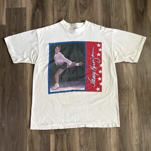 Vintage Nancy Kerrigan Ice Skating Olympics T-Shirt Men's Size XL RARE Tonya